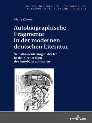 cover image of Autobiographische Fragmente in der modernen deutschen Literatur